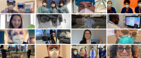 Photo collage of nurses.
